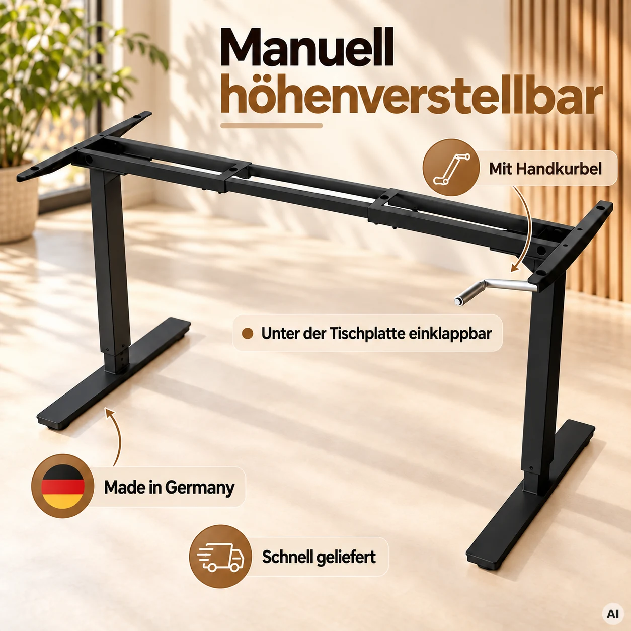 Gestell BodyUp - Schreibtischgestell