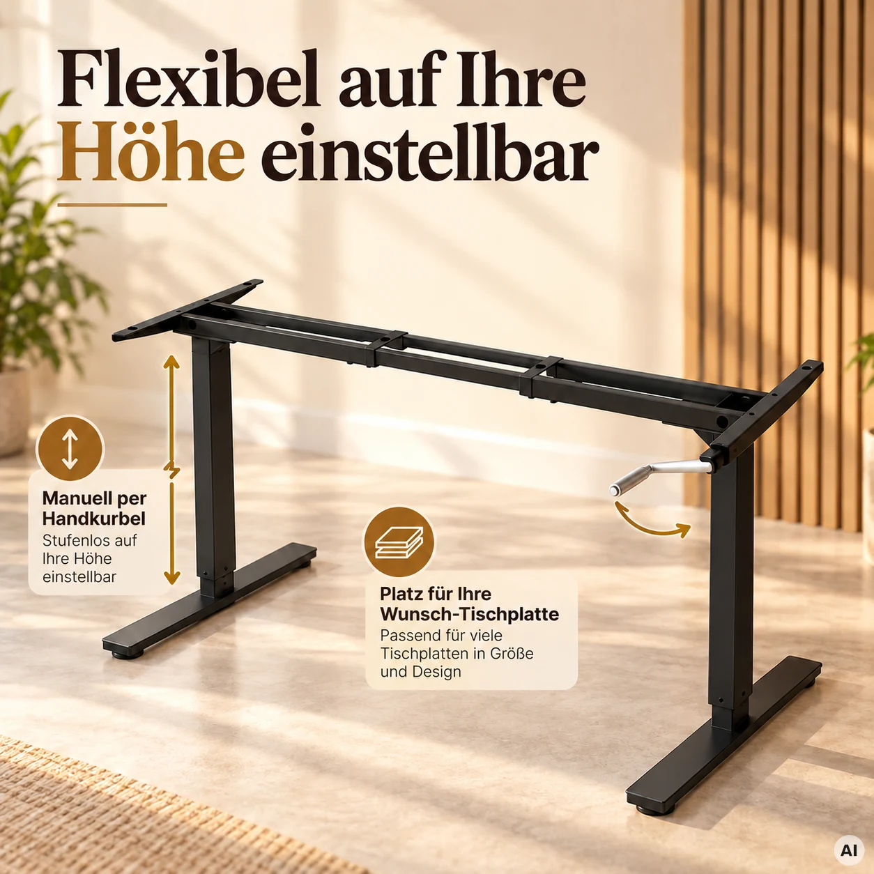 Gestell BodyUp - Schreibtischgestell