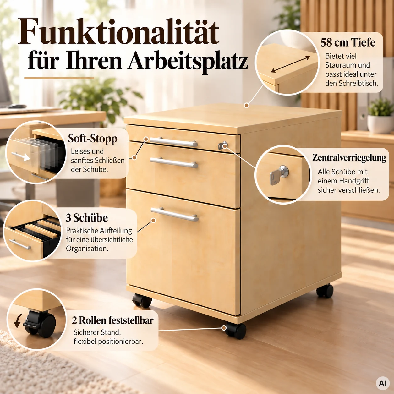 Rollcontainer ErgoUp