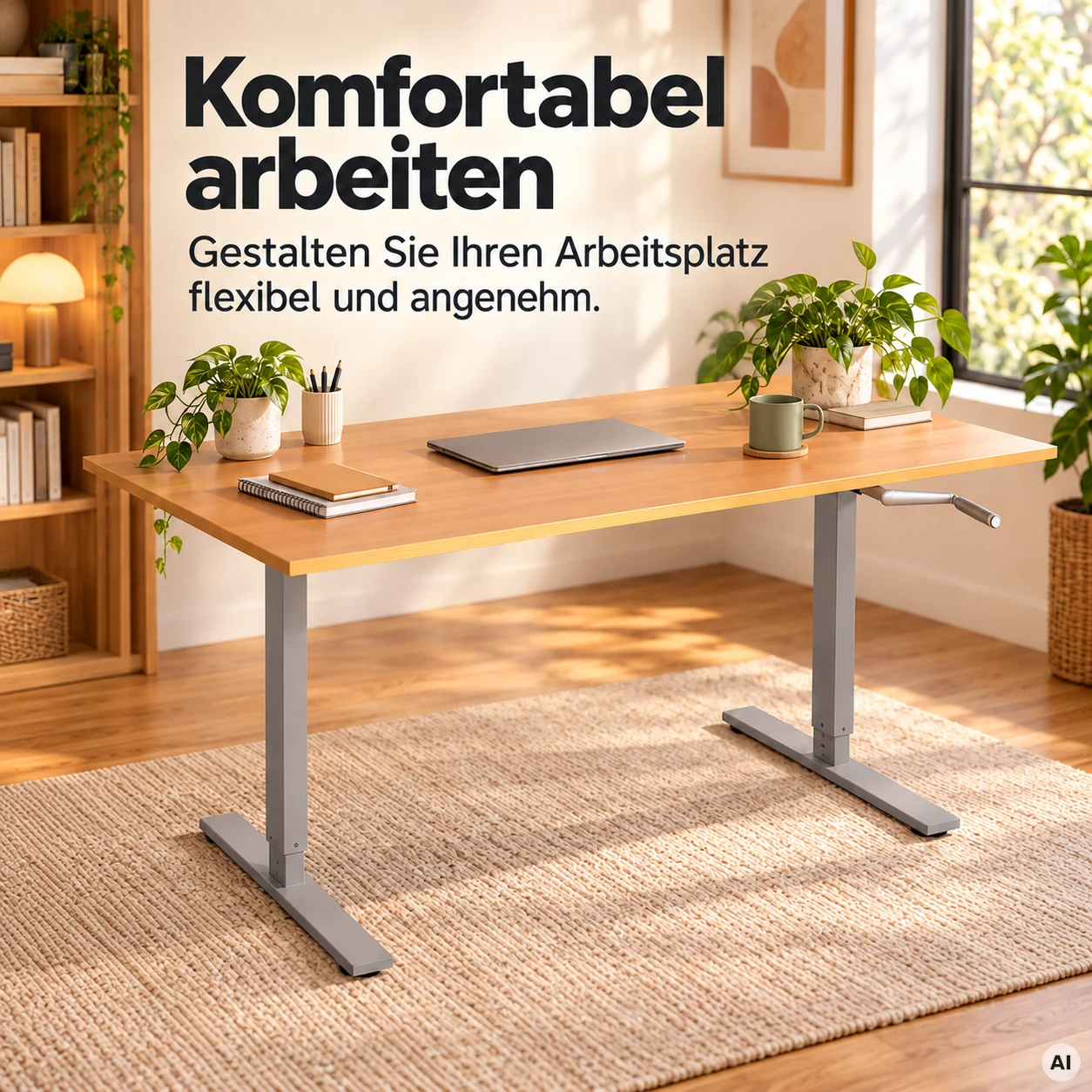 Schreibtisch BodyUp - Höhenverstellbar